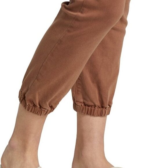 NWOT PAIGE Mayslie Pleated Cotton Twill Jeans in Vintage Mocha Womens 30 Joggers - Picture 15 of 16